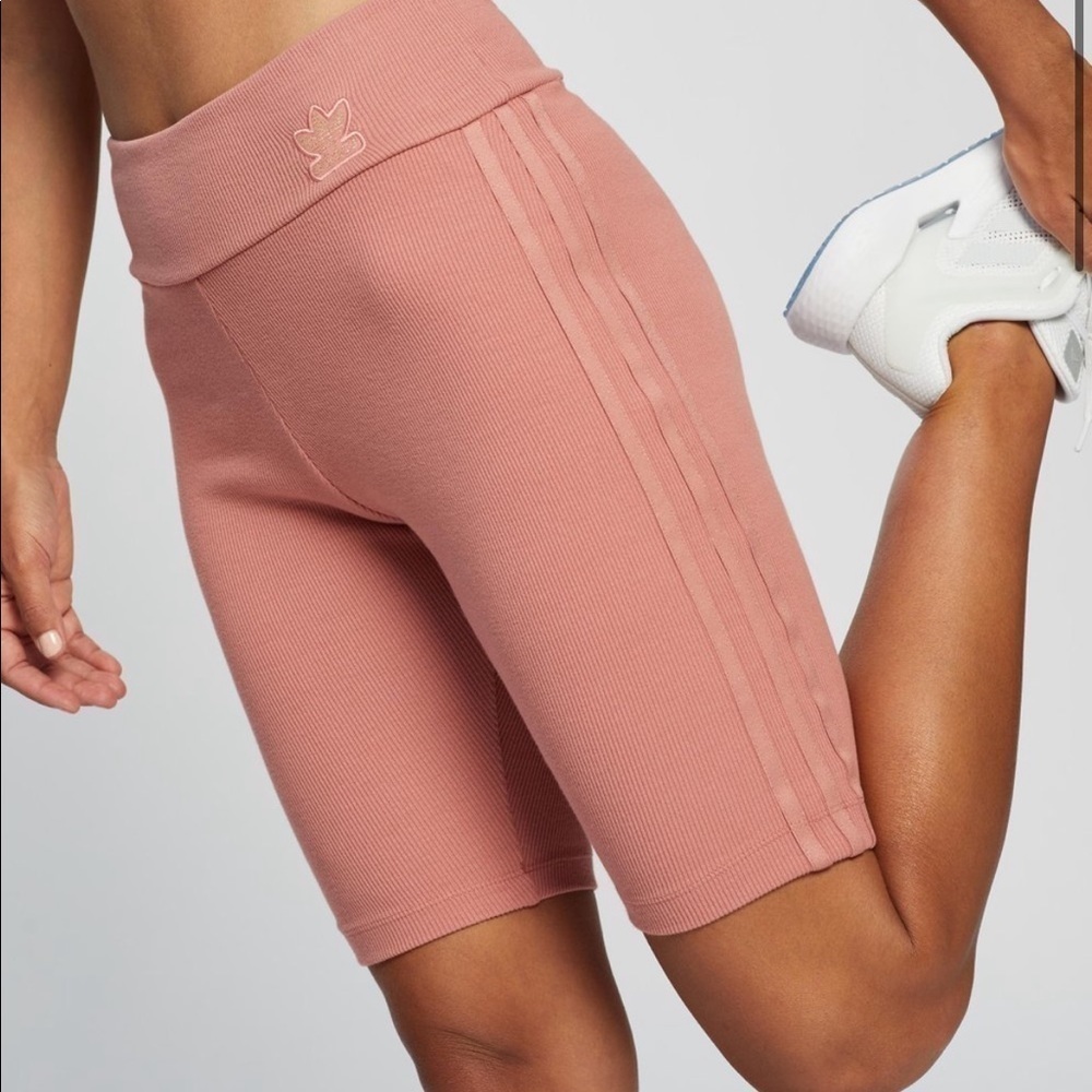 Adidas cycle shorts bike shorts pink coral nude size small